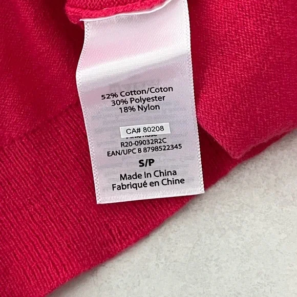 NWT SOFIA JEANS/ Pink/ Cold shoulders/ Knit long sleeve sweater/ Size US S - Picture 12 of 16